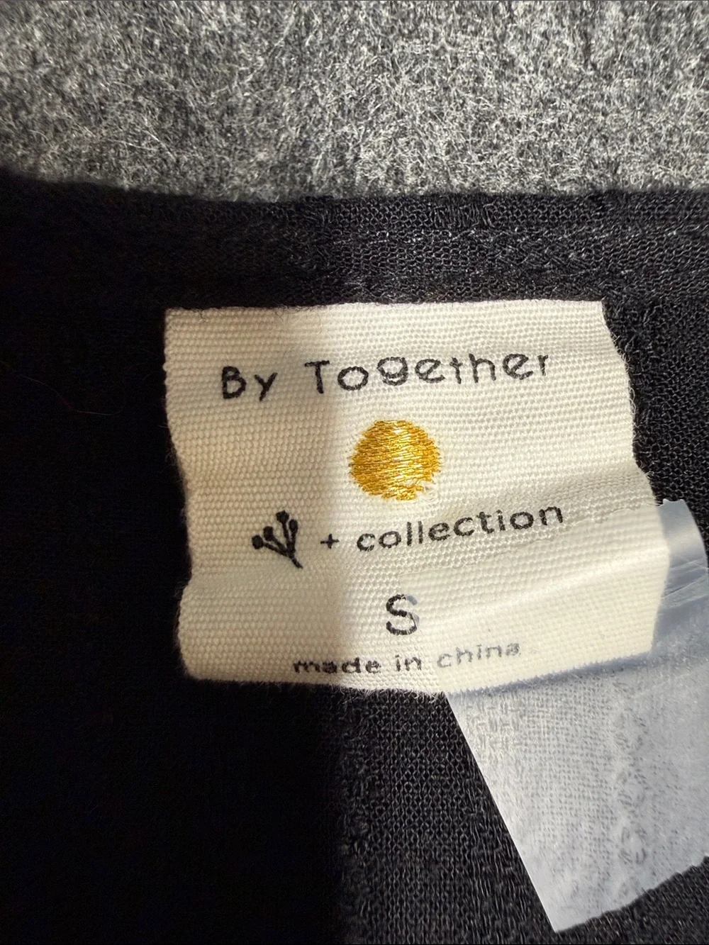 By Together black Midi Dress with Button Front - Picture 2 of 6